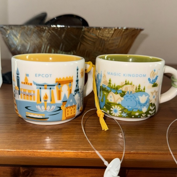 7 DISNEY STARBUCKS MINI ESPRESSO MUGS - Picture 2 of 6